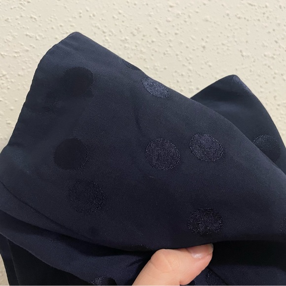 Lavender Brown Polka Dot Cropped Top - Navy Blue - Size L - NWT - Picture 12 of 12